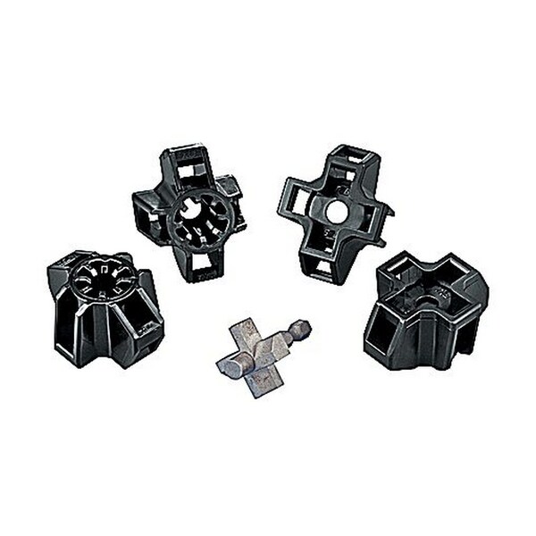 Thomas & Betts CABLE TIE MOUNT BASE HVY DUTY1/2" STUD NYLON 6.6 UV, PK 500 XMNY-500-0-D